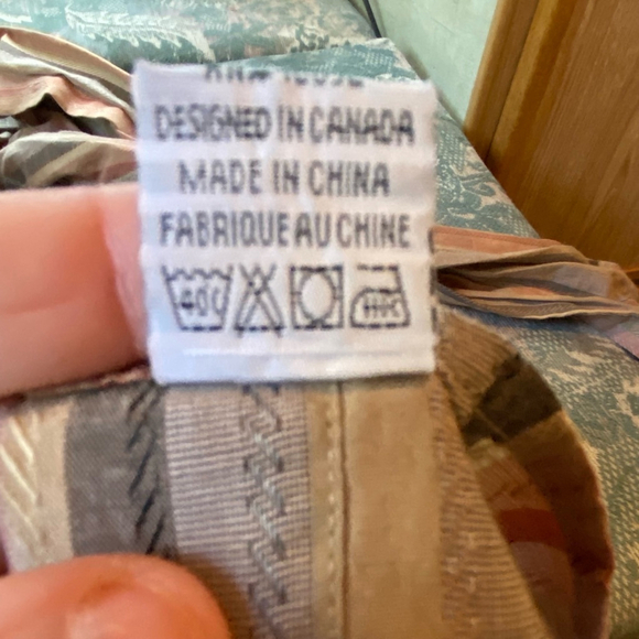 Vintage Sergio Louis Earth Tone Fall Striped Dress Shirt Size L Cotton Blend - Picture 11 of 11